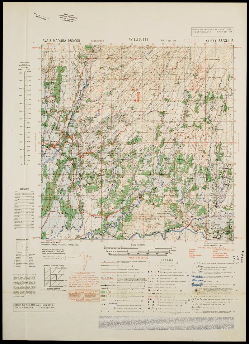Java Madura Pl 281 Wall Art by U.S. Defence Mapping Agency - High-Resolution Digital Print