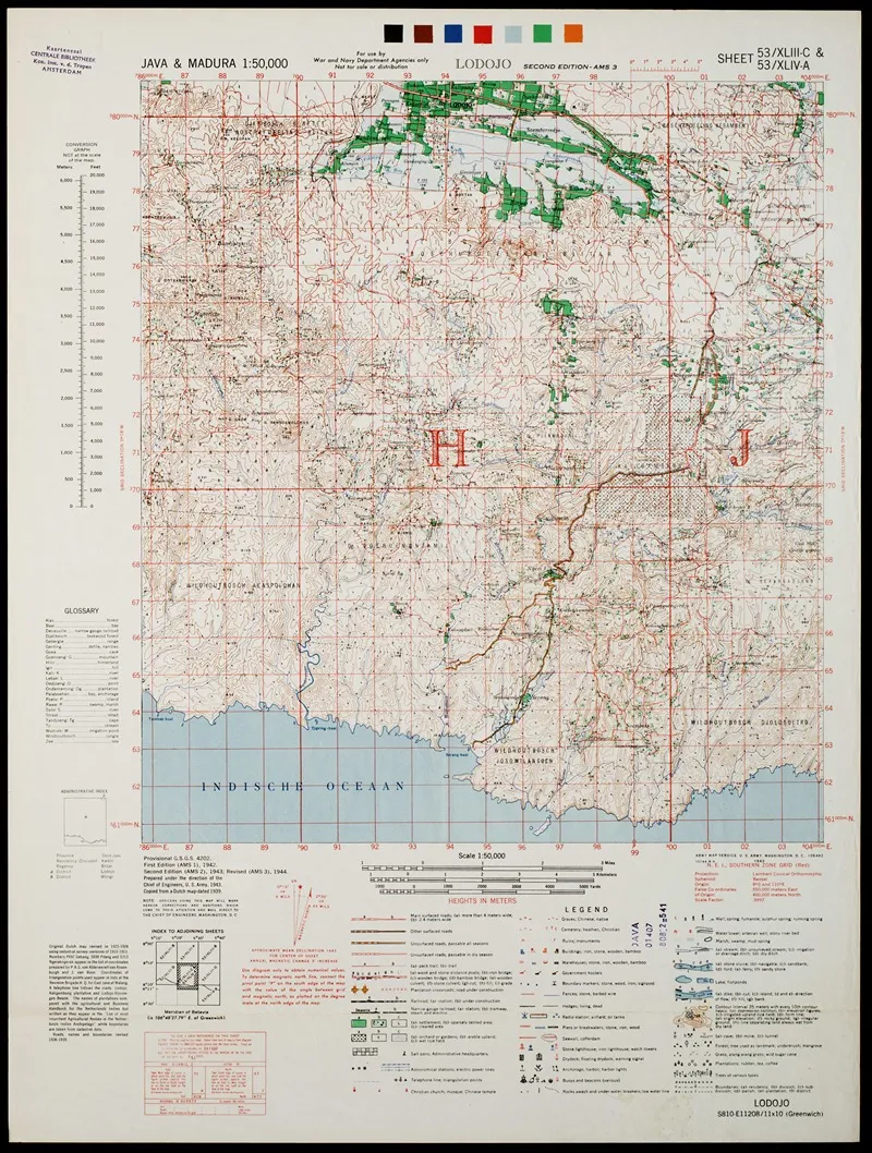 Java Madura Pl 282 Wall Art by U.S. Defence Mapping Agency - High-Resolution Digital Print