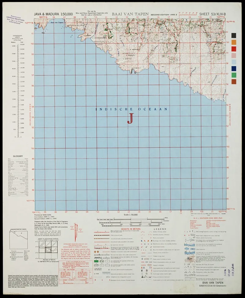 Java Madura Pl 284 Wall Art by U.S. Defence Mapping Agency - High-Resolution Digital Print