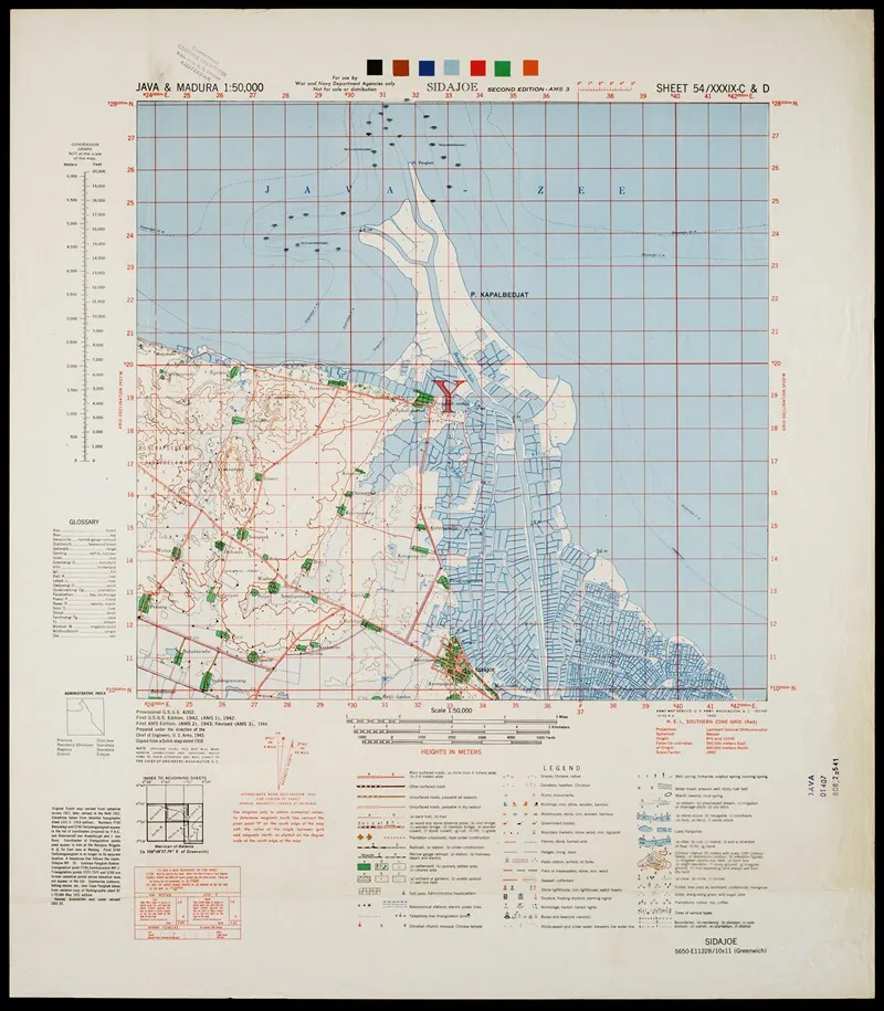 Java Madura Pl 286 Wall Art by U.S. Defence Mapping Agency - High-Resolution Digital Print