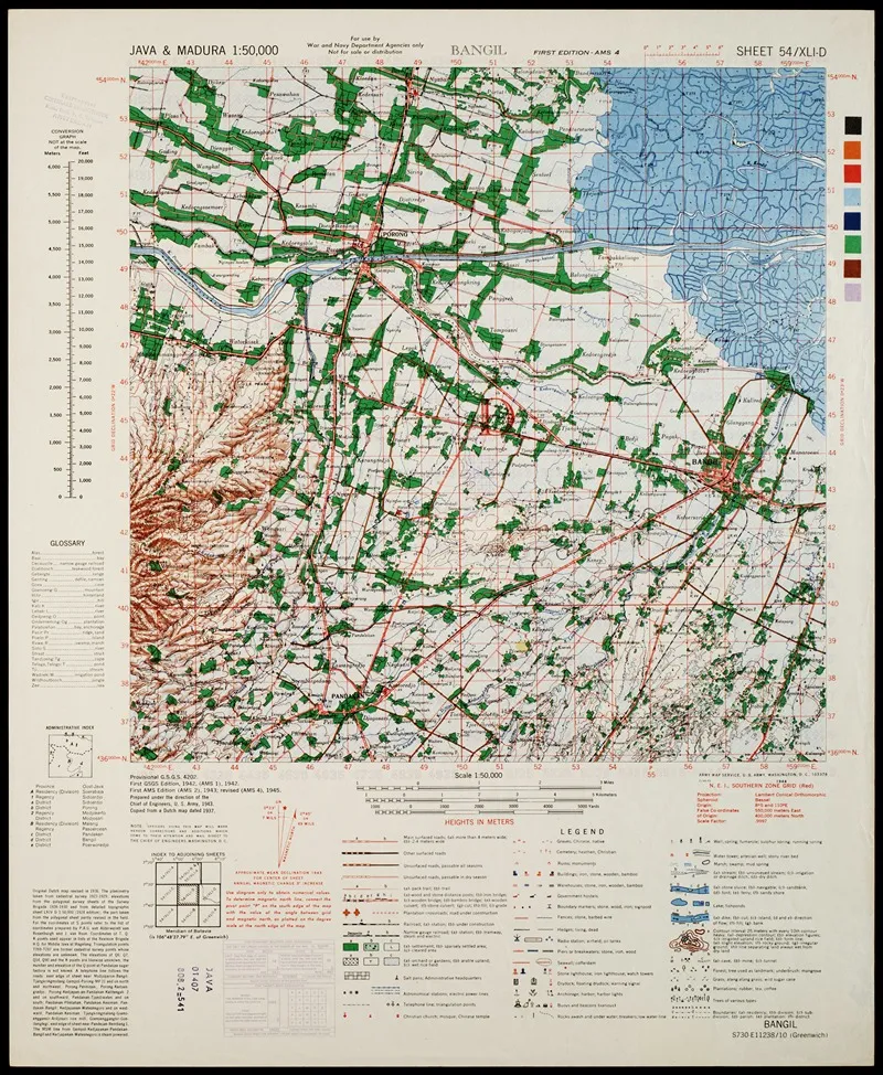 Java Madura Pl 295 Wall Art by U.S. Defence Mapping Agency - High-Resolution Digital Print
