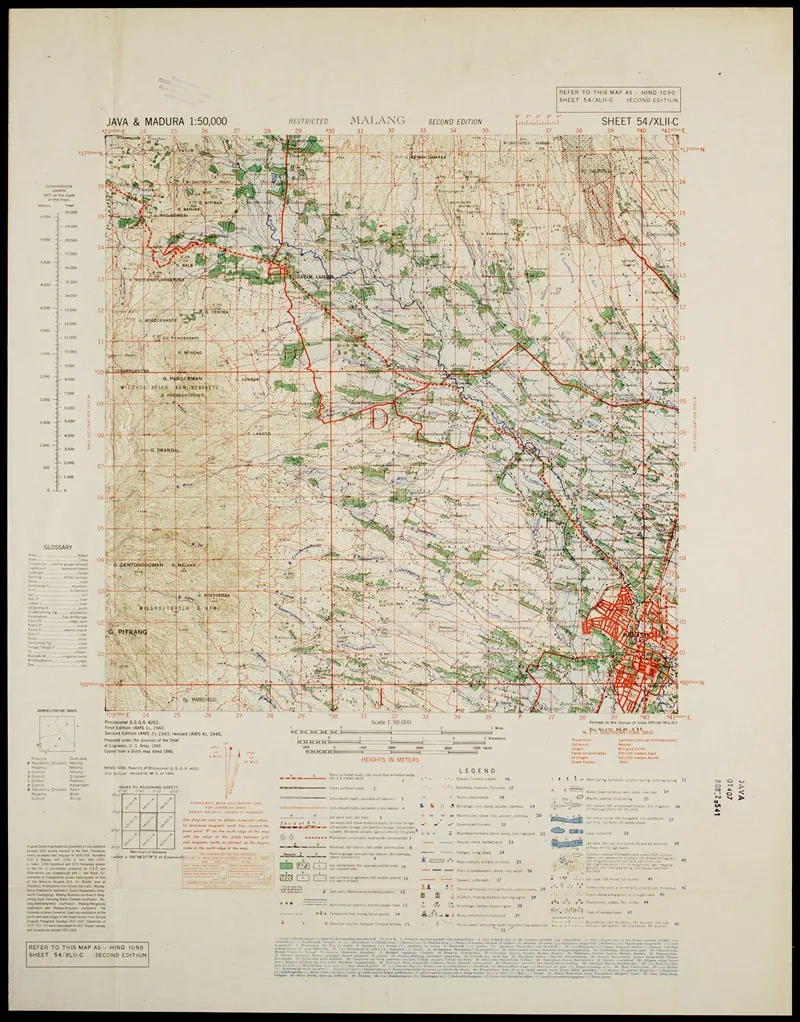 Java Madura Pl 299 Wall Art by U.S. Defence Mapping Agency - High-Resolution Digital Print