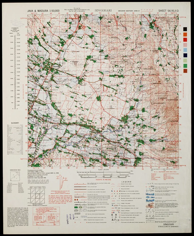 Java Madura Pl 300 Wall Art by U.S. Defence Mapping Agency - High-Resolution Digital Print