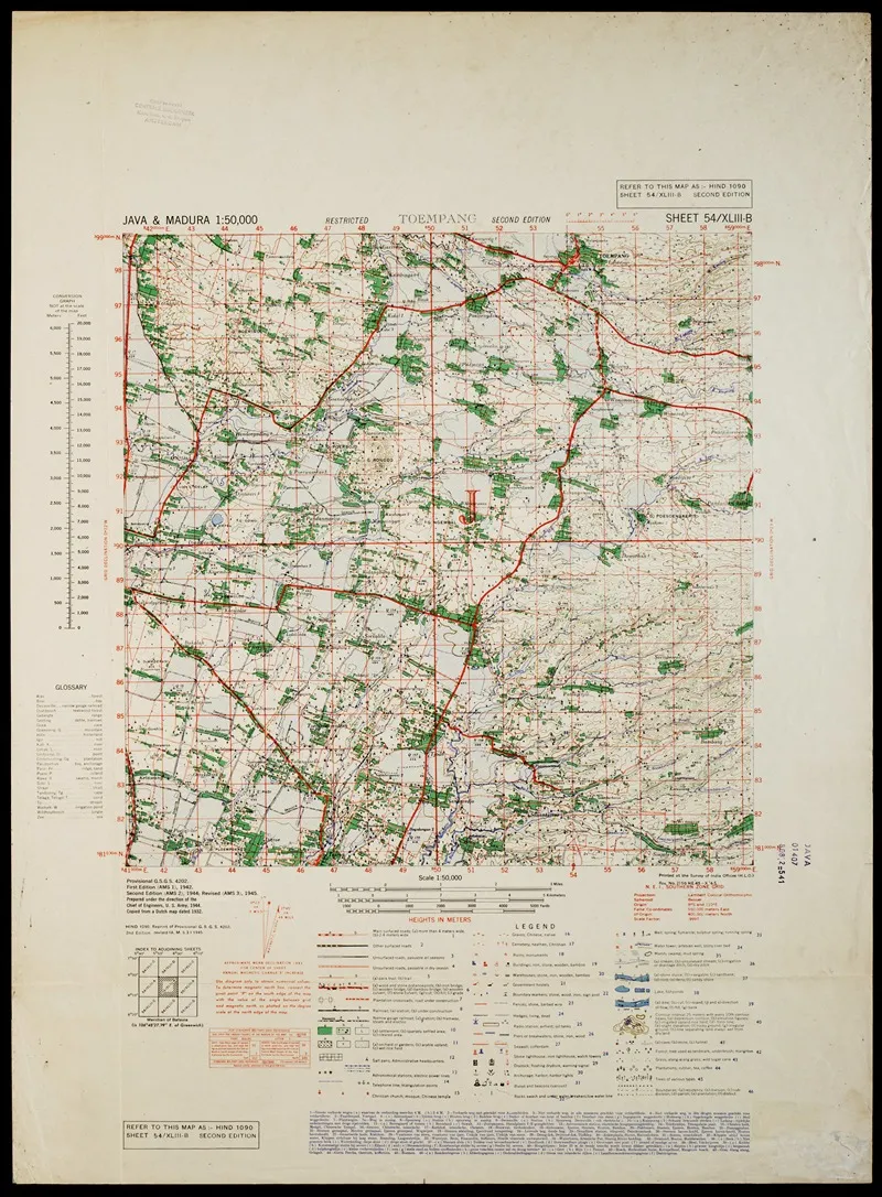 Java Madura Pl 302 Wall Art by U.S. Defence Mapping Agency - High-Resolution Digital Print