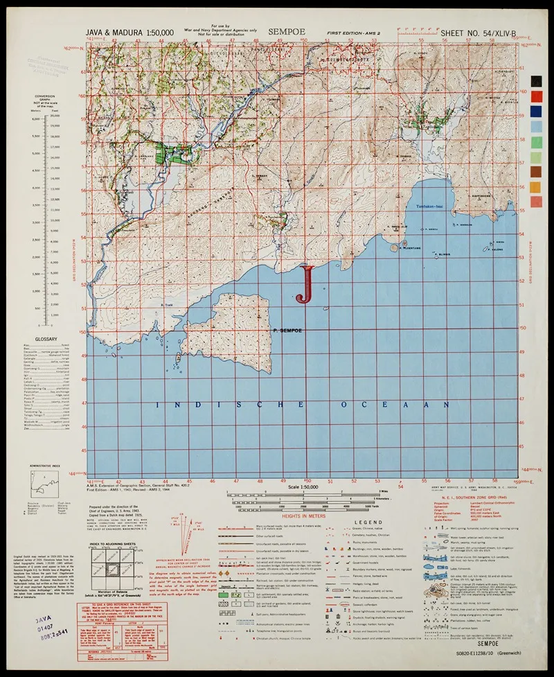 Java Madura Pl 306 Wall Art by U.S. Defence Mapping Agency - High-Resolution Digital Print