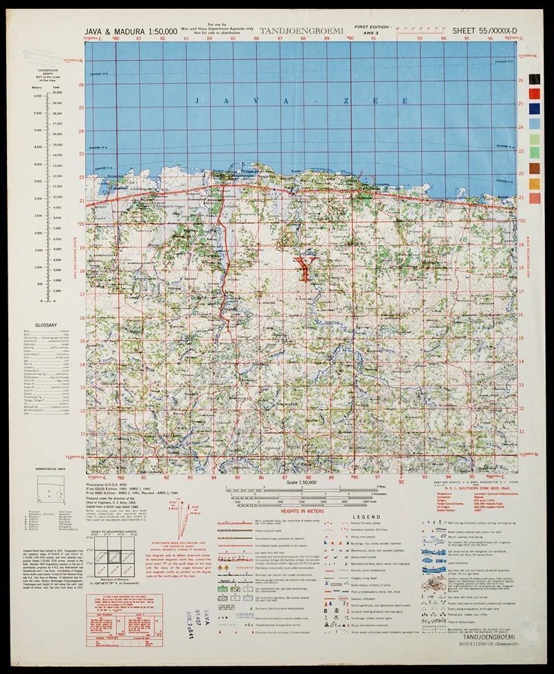 Java Madura Pl 309 Wall Art by U.S. Defence Mapping Agency - High-Resolution Digital Print