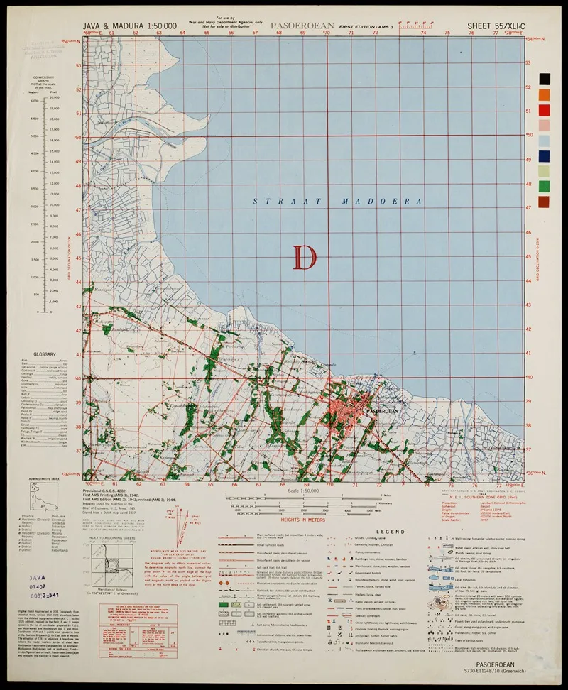 Java Madura Pl 314 Wall Art by U.S. Defence Mapping Agency - High-Resolution Digital Print