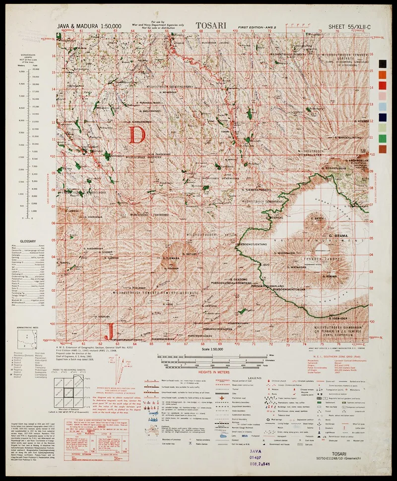 Java Madura Pl 317 Wall Art by U.S. Defence Mapping Agency - High-Resolution Digital Print