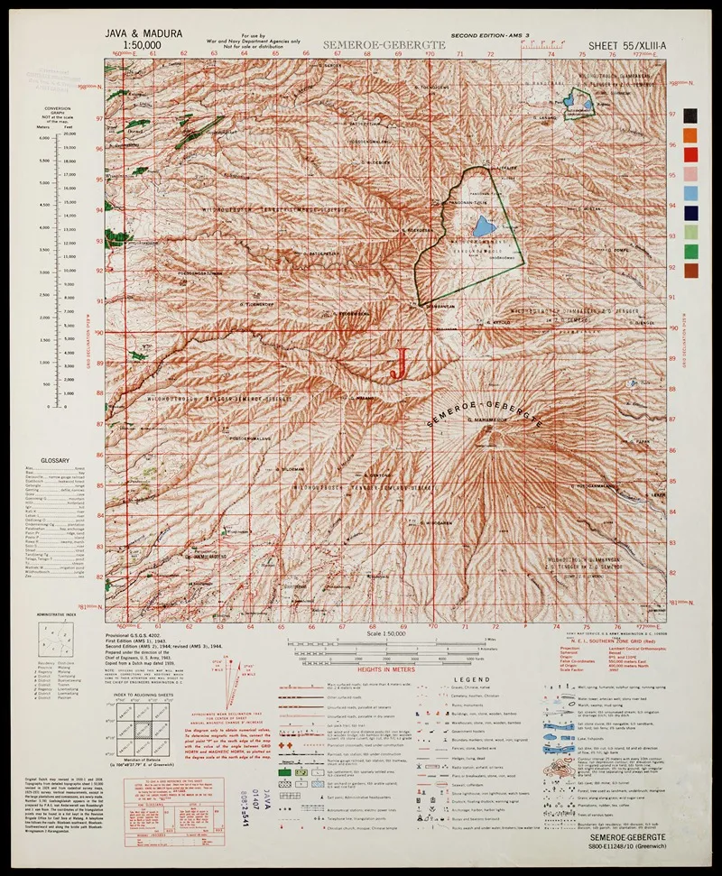 Java Madura Pl 320 Wall Art by U.S. Defence Mapping Agency - High-Resolution Digital Print