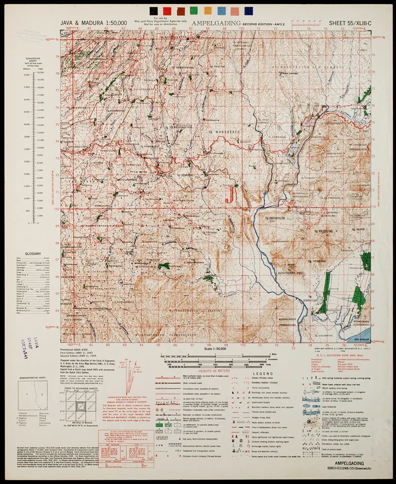 Java Madura Pl 322 Wall Art by U.S. Defence Mapping Agency - High-Resolution Digital Print
