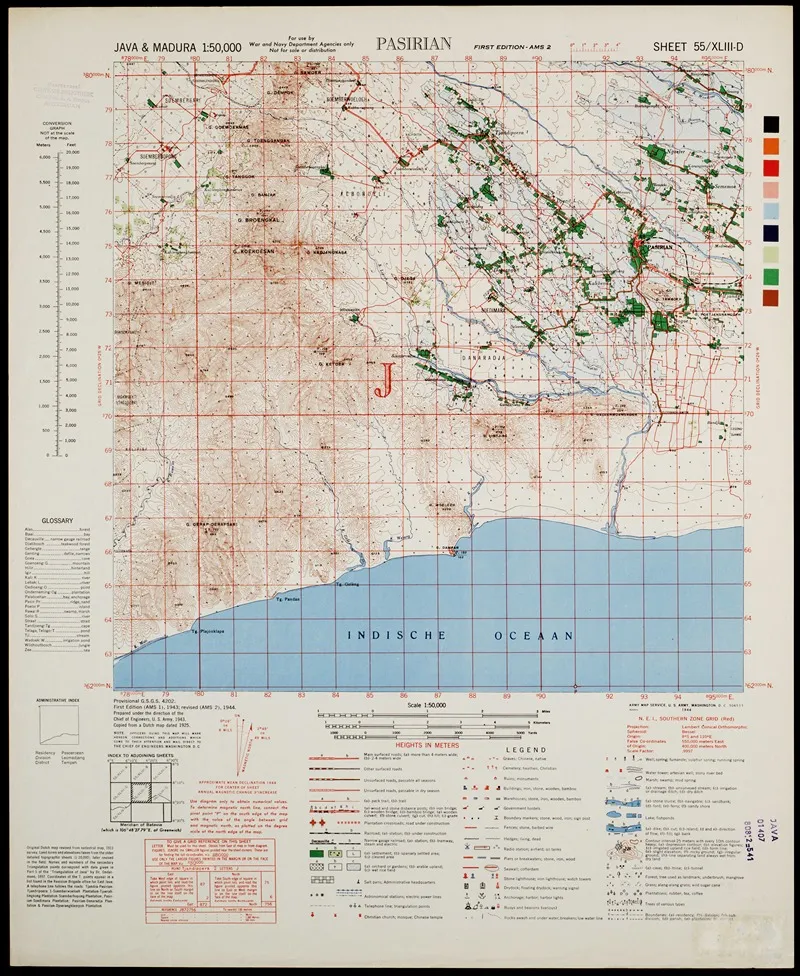 Java Madura Pl 323 Wall Art by U.S. Defence Mapping Agency - High-Resolution Digital Print
