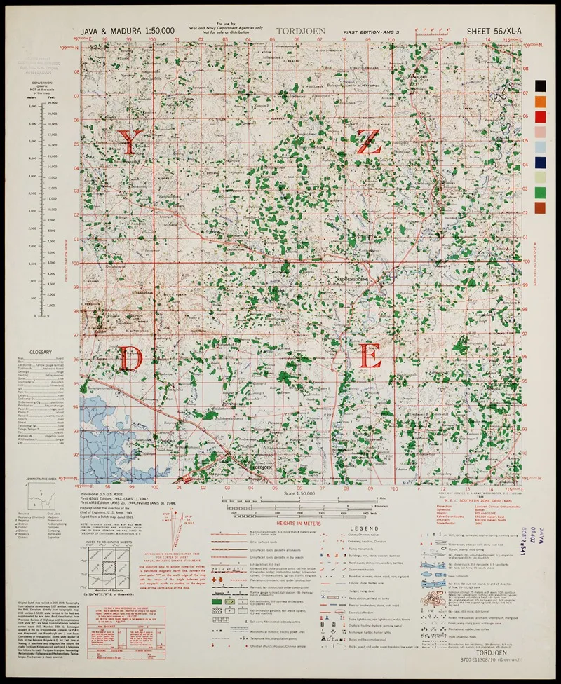 Java Madura Pl 327 Wall Art by U.S. Defence Mapping Agency - High-Resolution Digital Print