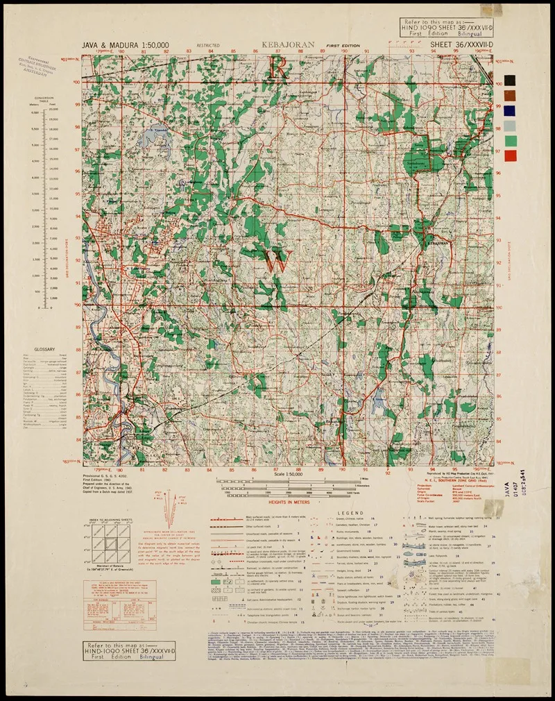 Java Madura Pl 329 Wall Art by U.S. Defence Mapping Agency - High-Resolution Digital Print