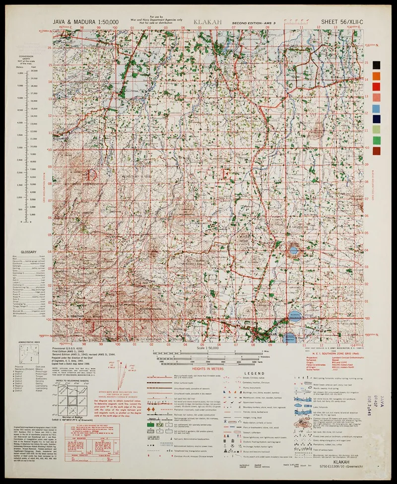 Java Madura Pl 334 Wall Art by U.S. Defence Mapping Agency - High-Resolution Digital Print