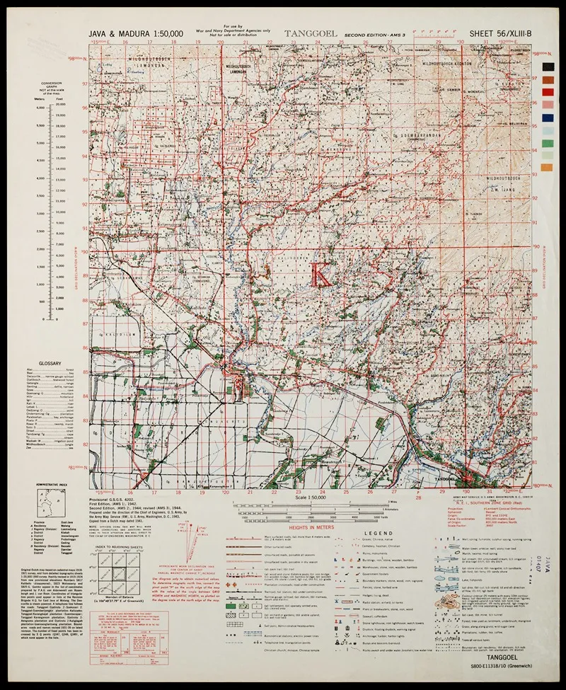 Java Madura Pl 337 Wall Art by U.S. Defence Mapping Agency - High-Resolution Digital Print