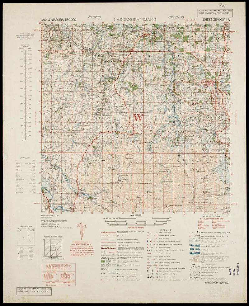 Java Madura Pl 340 Wall Art by U.S. Defence Mapping Agency - High-Resolution Digital Print