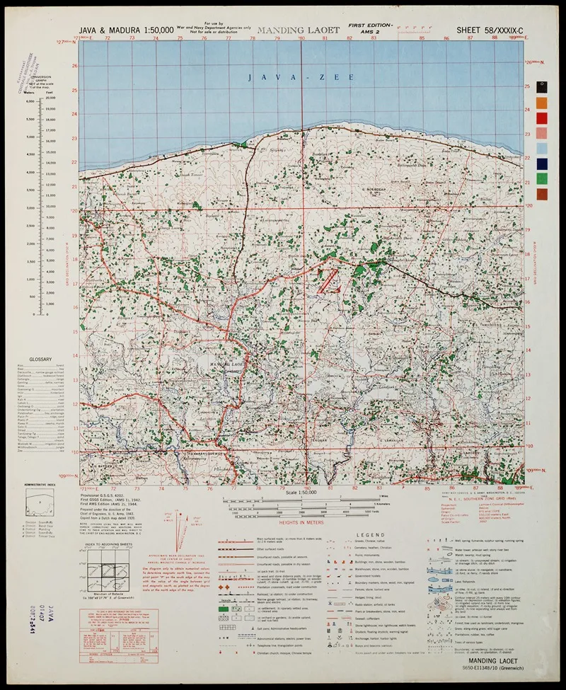 Java Madura Pl 360 Wall Art by U.S. Defence Mapping Agency - High-Resolution Digital Print