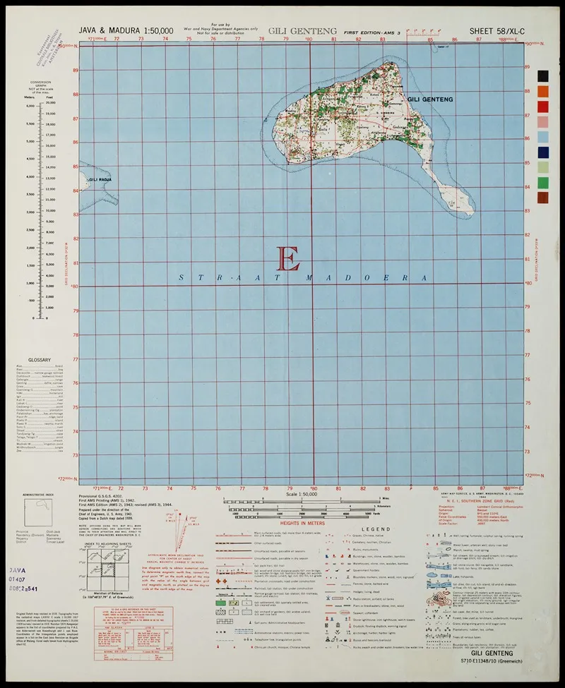 Java Madura Pl 365 Wall Art by U.S. Defence Mapping Agency - High-Resolution Digital Print