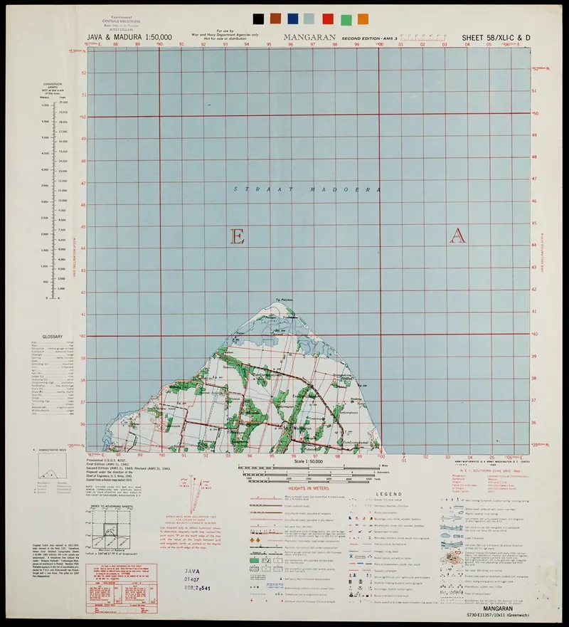 Java Madura Pl 366 Wall Art by U.S. Defence Mapping Agency - High-Resolution Digital Print
