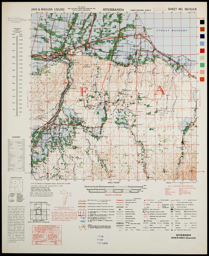Java Madura Pl 368 Wall Art by U.S. Defence Mapping Agency - High-Resolution Digital Print