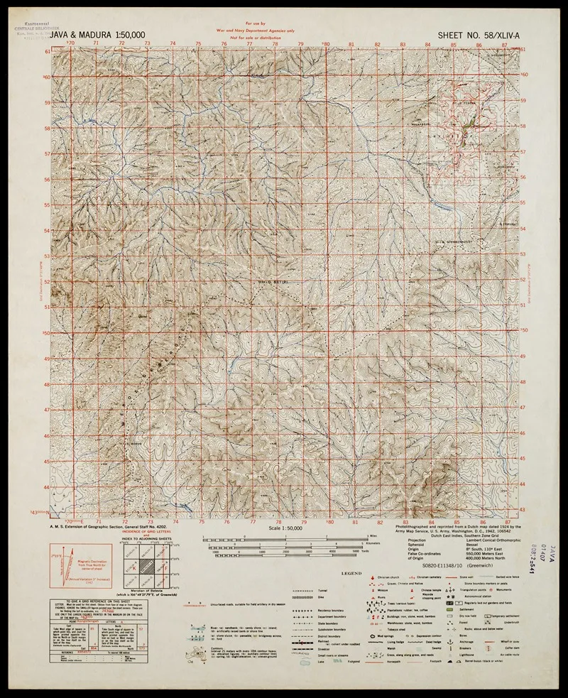 Java Madura Pl 376 Wall Art by U.S. Defence Mapping Agency - High-Resolution Digital Print