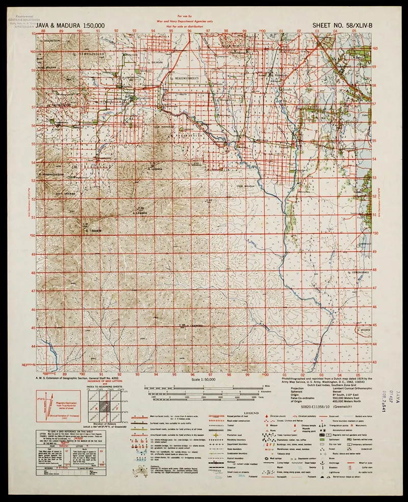Java Madura Pl 377 Wall Art by U.S. Defence Mapping Agency - High-Resolution Digital Print