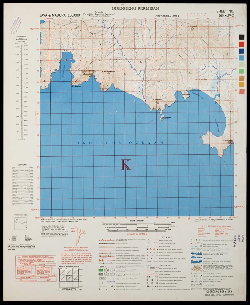 Java Madura Pl 378 Wall Art by U.S. Defence Mapping Agency - High-Resolution Digital Print
