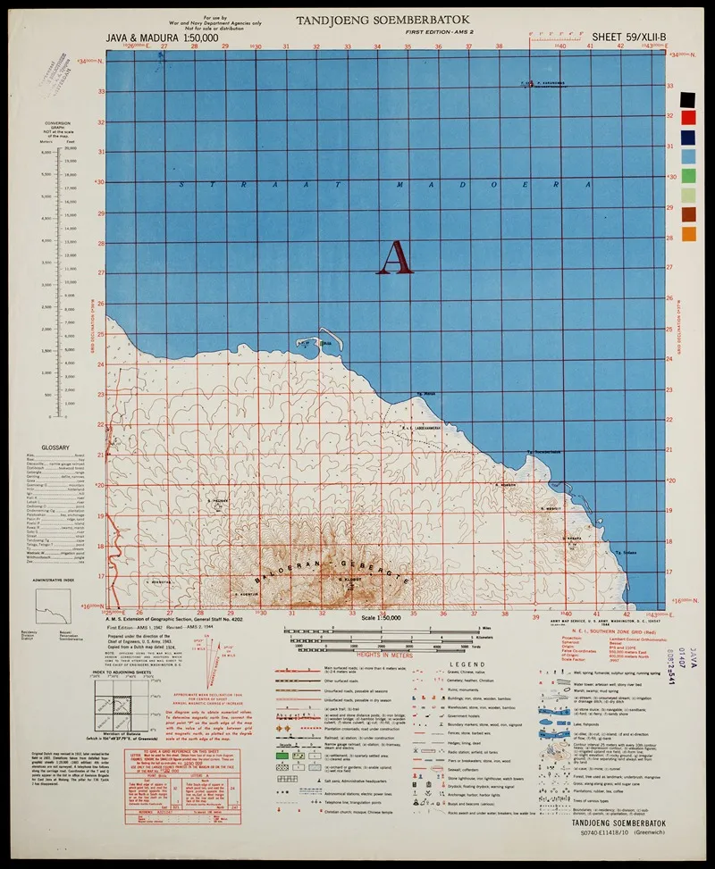 Java Madura Pl 381 Wall Art by U.S. Defence Mapping Agency - High-Resolution Digital Print