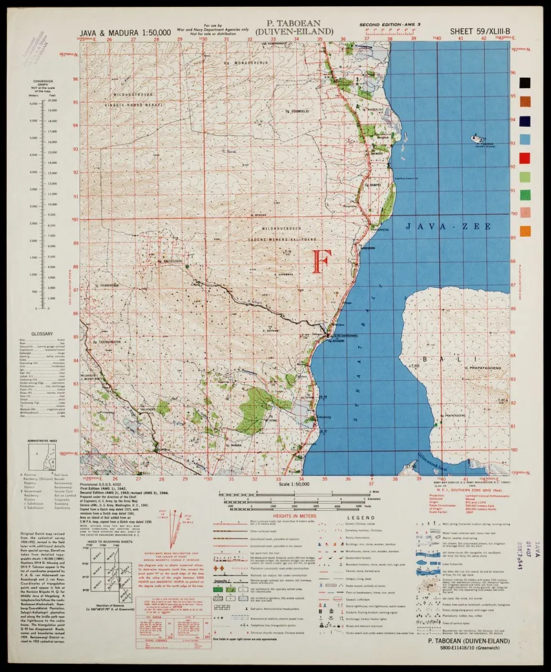 Java Madura Pl 386 Wall Art by U.S. Defence Mapping Agency - High-Resolution Digital Print