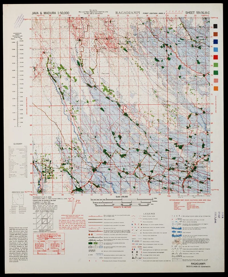 Java Madura Pl 387 Wall Art by U.S. Defence Mapping Agency - High-Resolution Digital Print
