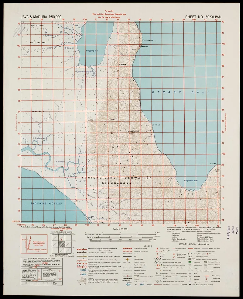 Java Madura Pl 392 Wall Art by U.S. Defence Mapping Agency - High-Resolution Digital Print