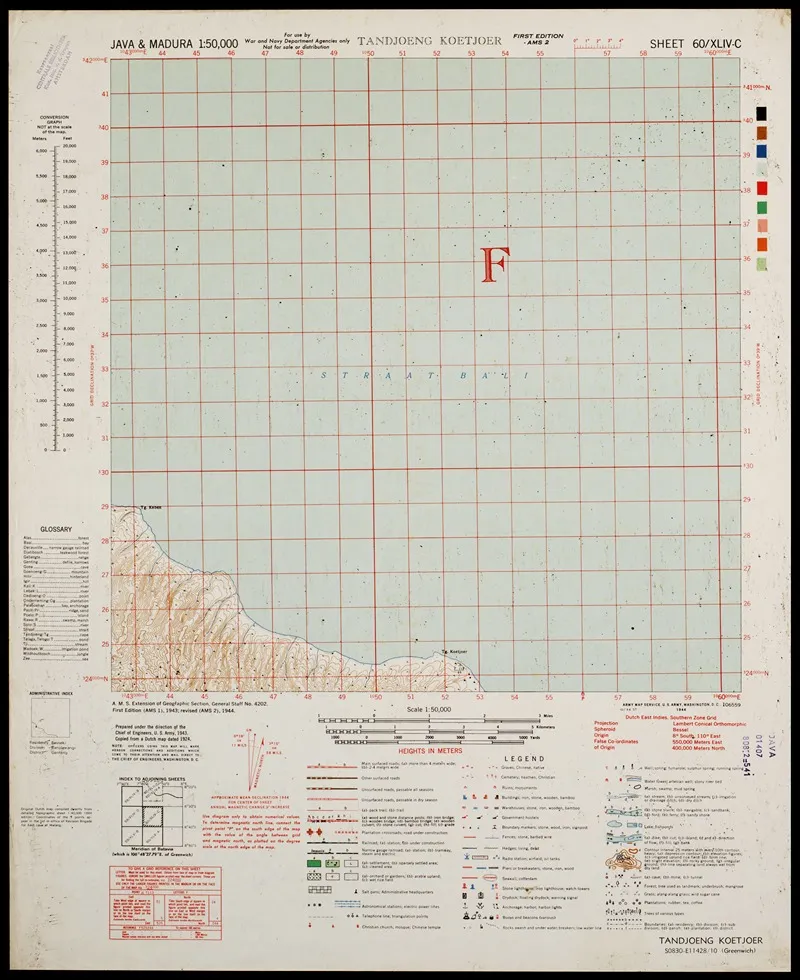 Java Madura Pl 394 Wall Art by U.S. Defence Mapping Agency - High-Resolution Digital Print