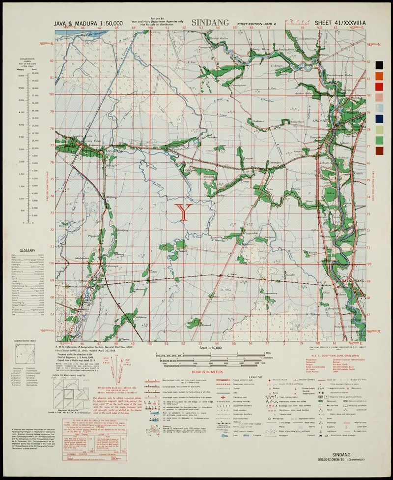 Java Madura Pl 398 Wall Art by U.S. Defence Mapping Agency - High-Resolution Digital Print