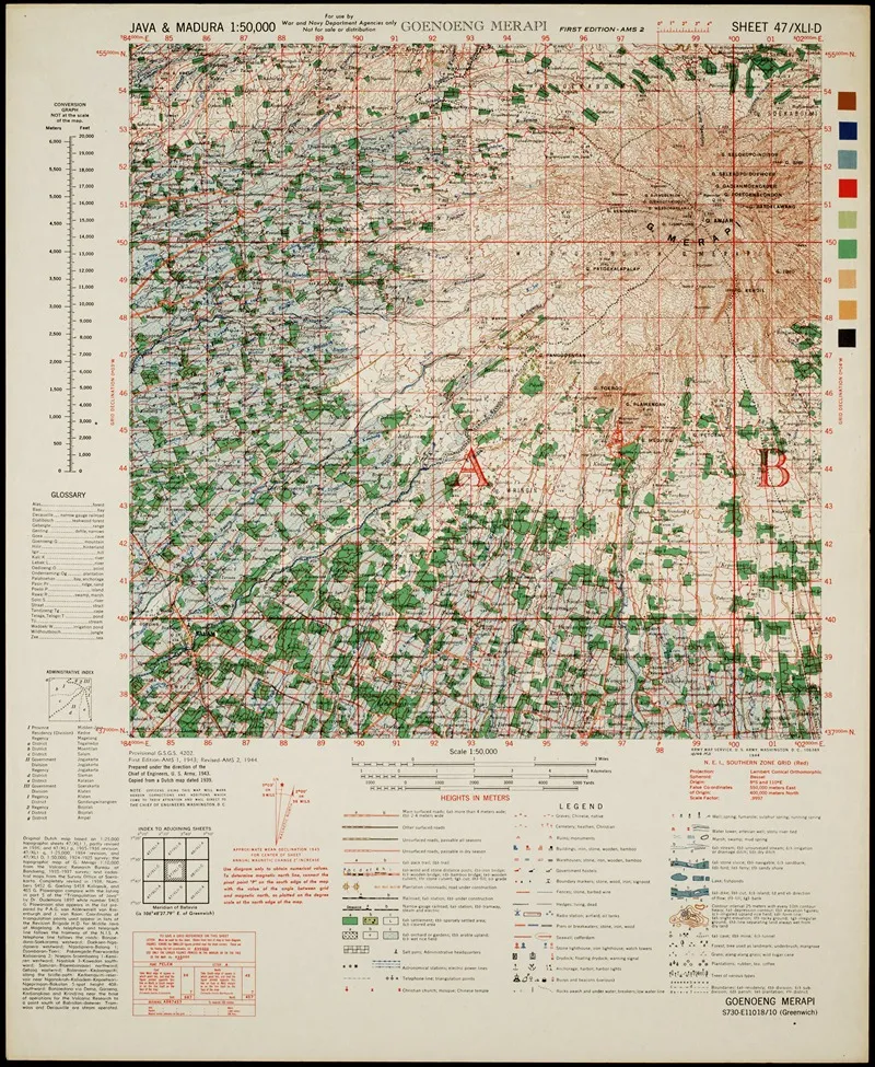 Java Madura Pl 400 Wall Art by U.S. Defence Mapping Agency - High-Resolution Digital Print