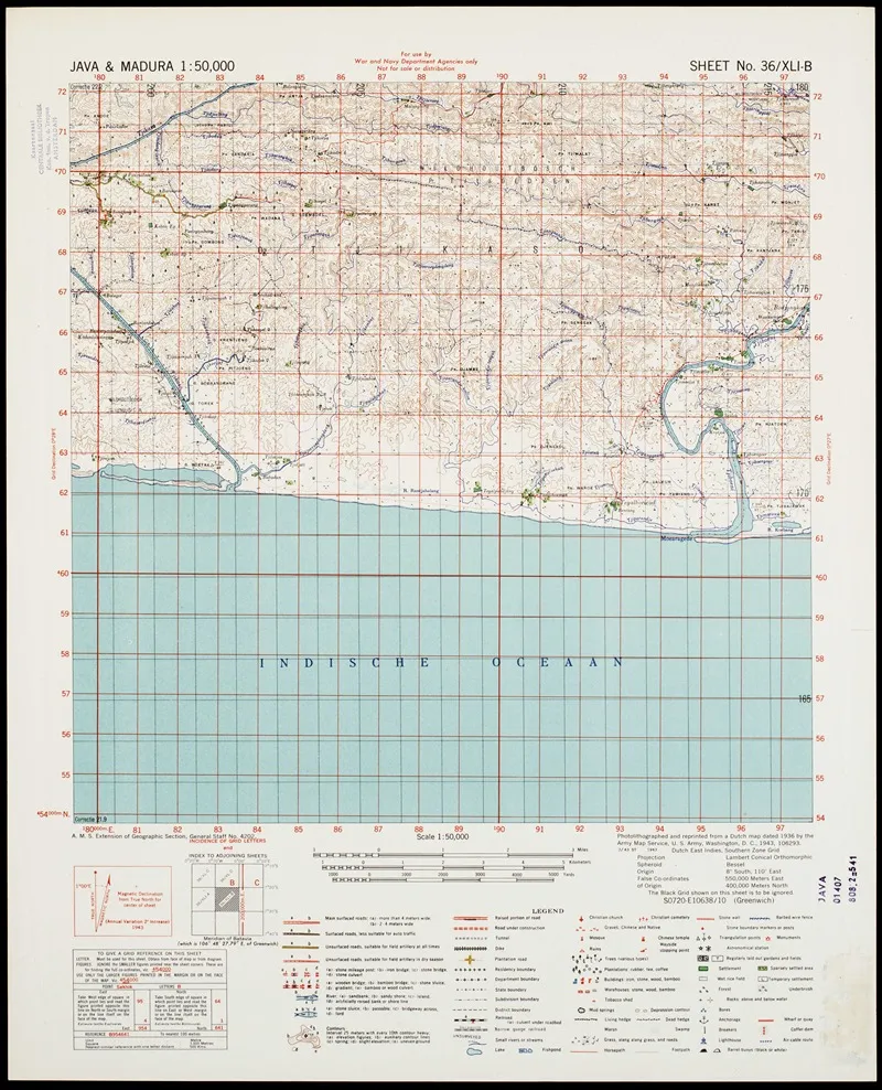 Java Madura Pl 409 Wall Art by U.S. Defence Mapping Agency - High-Resolution Digital Print