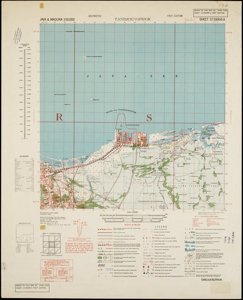 Java Madura Pl 411 Wall Art by U.S. Defence Mapping Agency - High-Resolution Digital Print