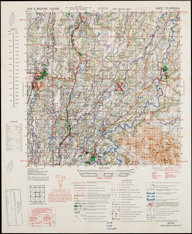 Java Madura Pl 415 Wall Art by U.S. Defence Mapping Agency - High-Resolution Digital Print