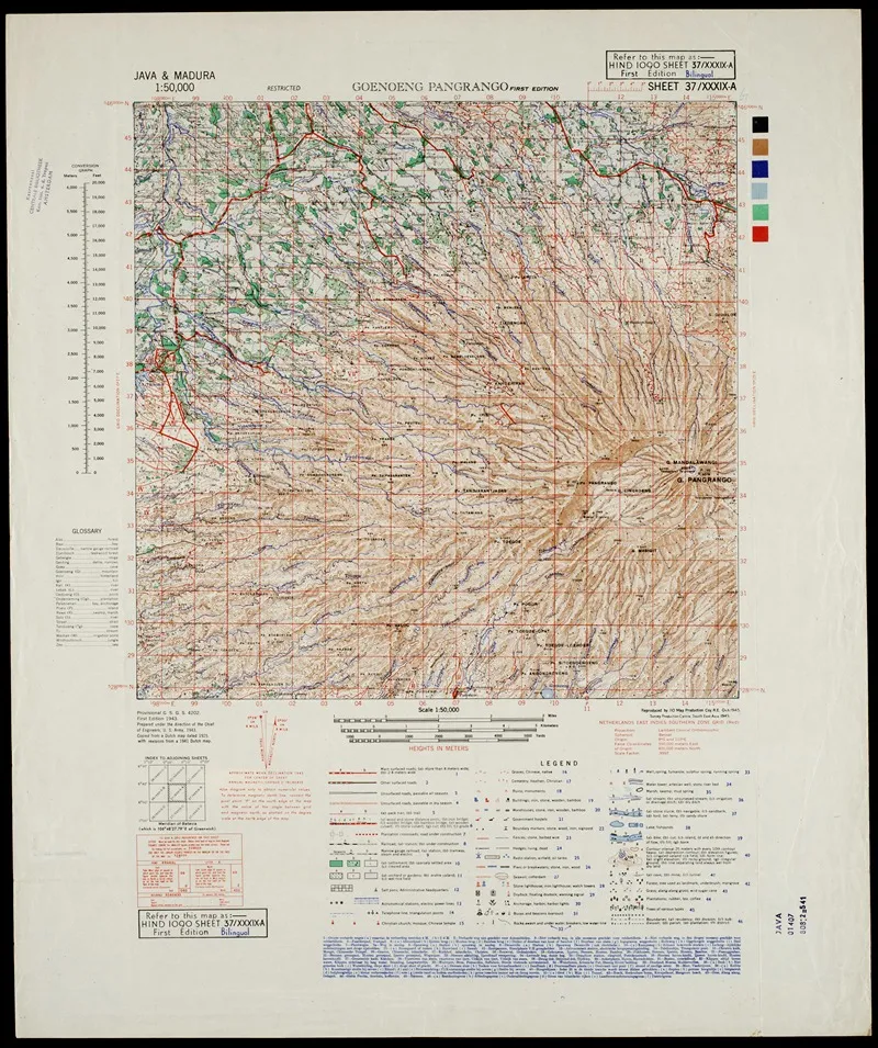 Java Madura Pl 420 Wall Art by U.S. Defence Mapping Agency - High-Resolution Digital Print