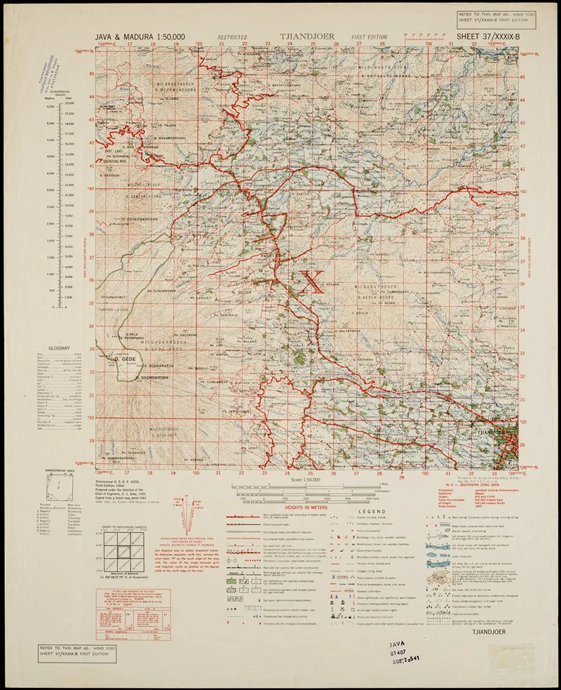 Java Madura Pl 421 Wall Art by U.S. Defence Mapping Agency - High-Resolution Digital Print