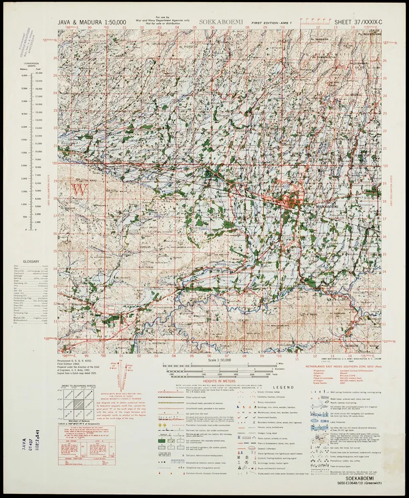 Java Madura Pl 422 Wall Art by U.S. Defence Mapping Agency - High-Resolution Digital Print