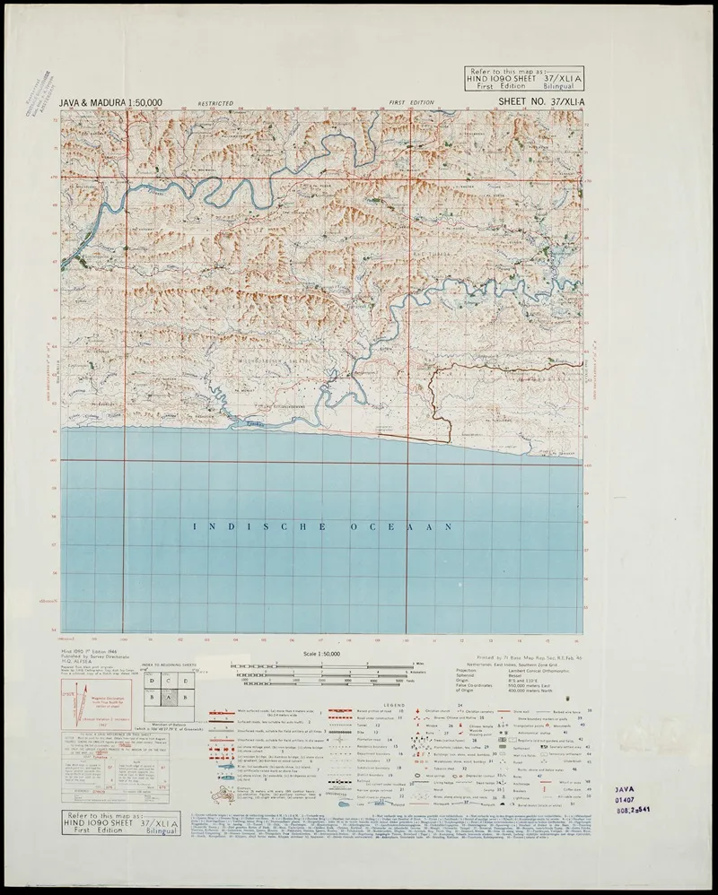 Java Madura Pl 428 Wall Art by U.S. Defence Mapping Agency - High-Resolution Digital Print