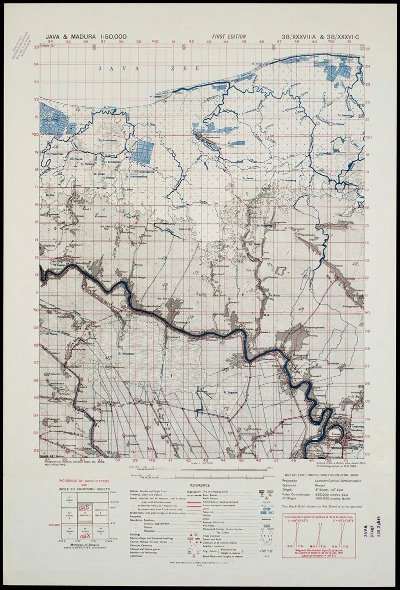 Java Madura Pl 430 Wall Art by U.S. Defence Mapping Agency - High-Resolution Digital Print