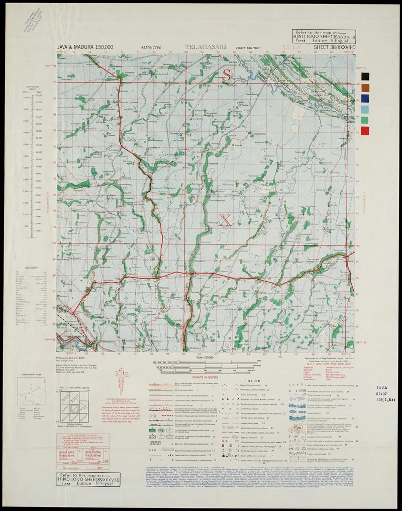 Java Madura Pl 433 Wall Art by U.S. Defence Mapping Agency - High-Resolution Digital Print