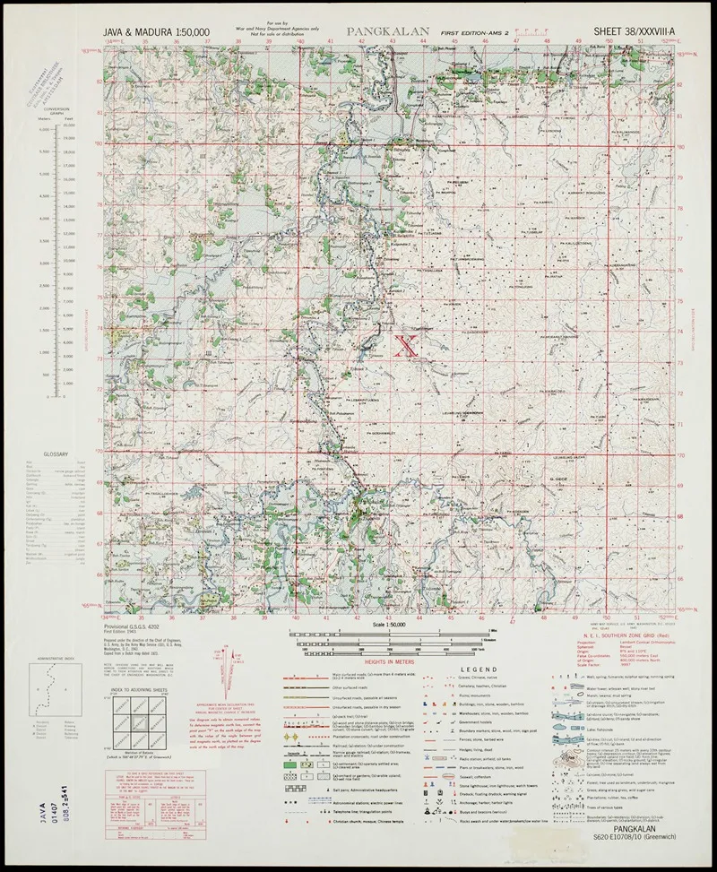 Java Madura Pl 434 Wall Art by U.S. Defence Mapping Agency - High-Resolution Digital Print