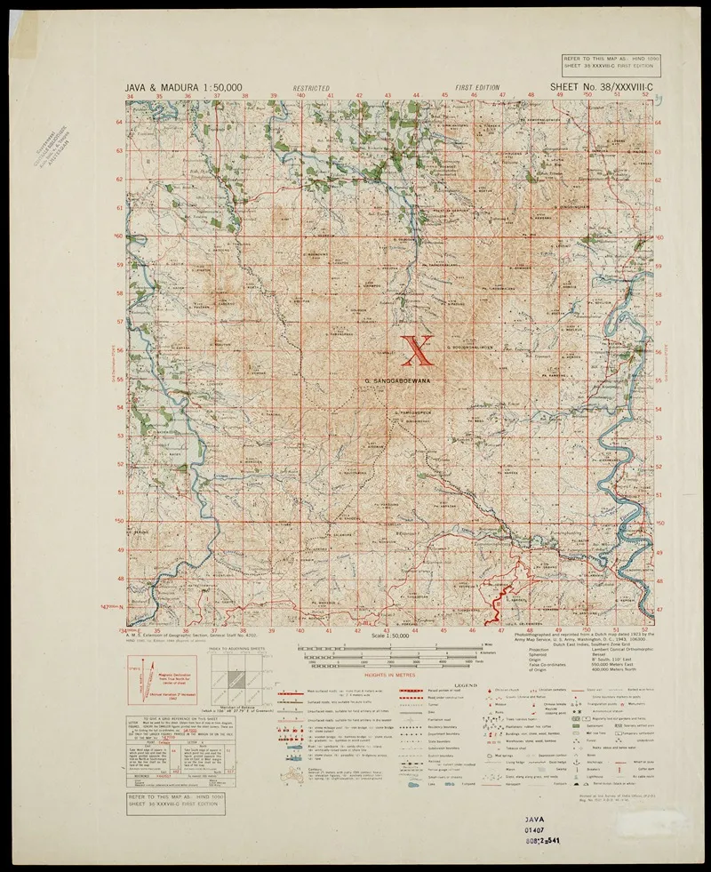 Java Madura Pl 436 Wall Art by U.S. Defence Mapping Agency - High-Resolution Digital Print