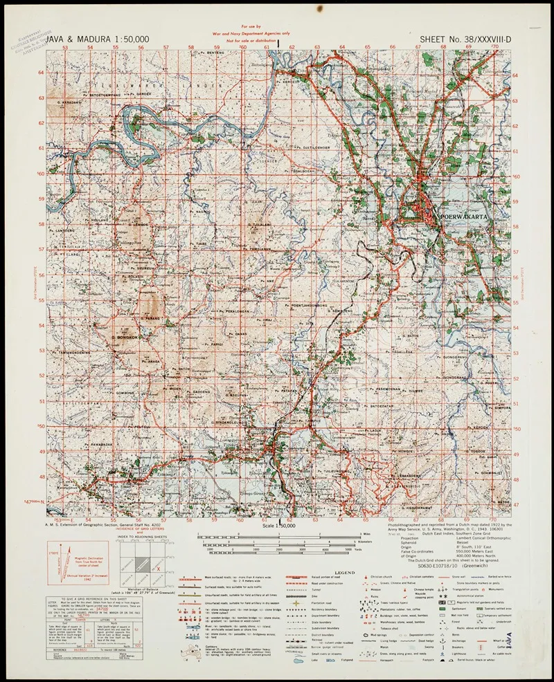 Java Madura Pl 437 Wall Art by U.S. Defence Mapping Agency - High-Resolution Digital Print