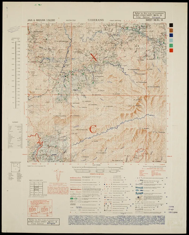 Java Madura Pl 442 Wall Art by U.S. Defence Mapping Agency - High-Resolution Digital Print