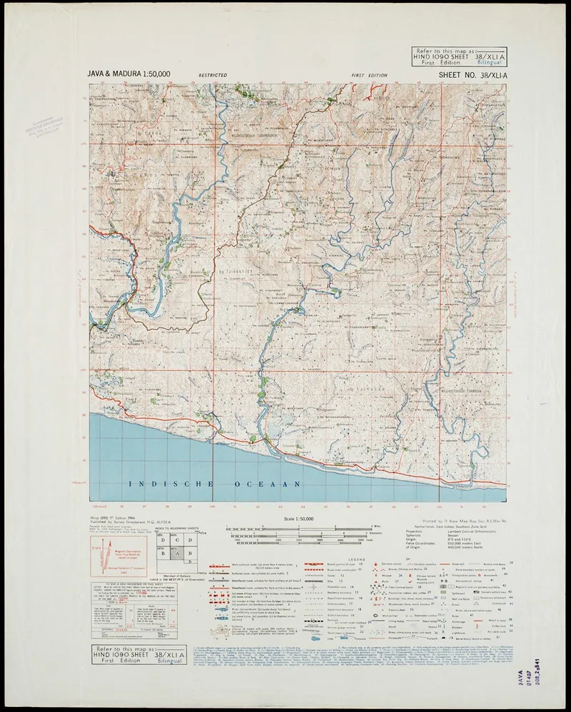 Java Madura Pl 446 Wall Art by U.S. Defence Mapping Agency - High-Resolution Digital Print
