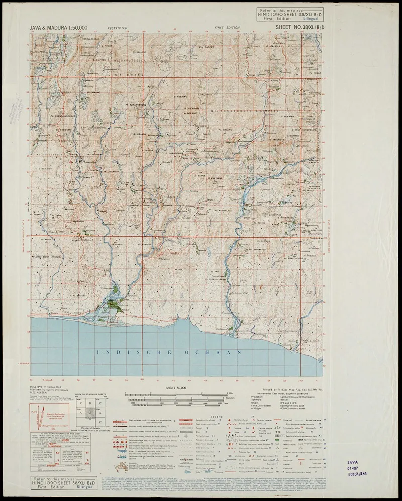 Java Madura Pl 447 Wall Art by U.S. Defence Mapping Agency - High-Resolution Digital Print