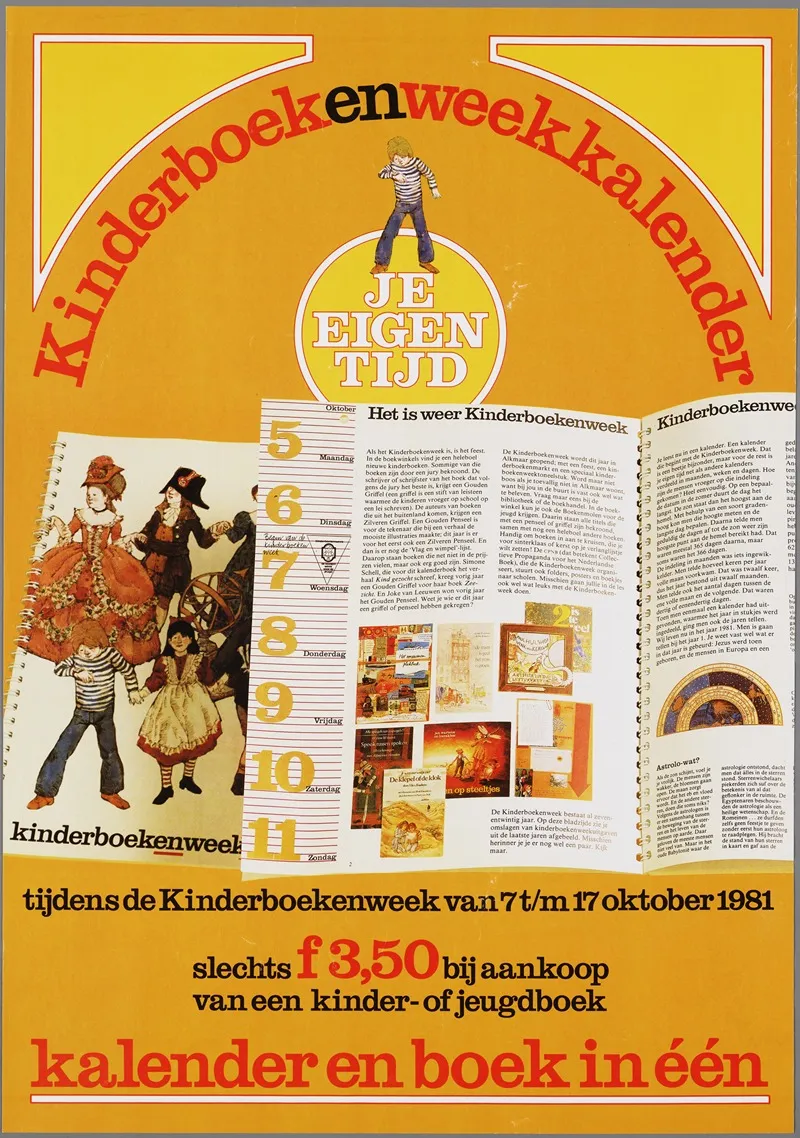 Je Eigen Tijd Kinderboekenweekkalender Kalender En Boek In Een Wall Art by CPNB - High-Resolution Digital Print